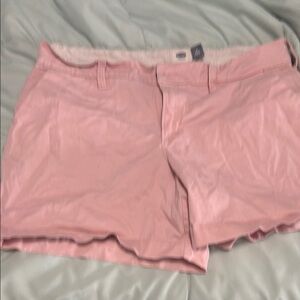 Old Navy Pink Bermuda Shorts Casual Cotton Blend